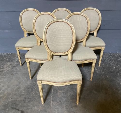 Pretty Set 6 French Dining Chairs