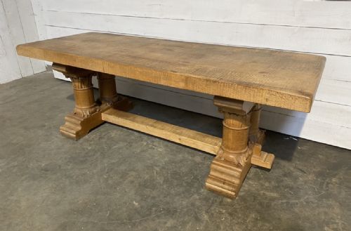 Superb French Oak Farmhouse Dining Table