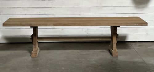 Huge 3m French Bleached Oak Farmhouse Dining Table