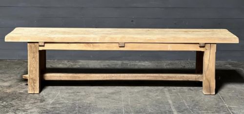 Huge 3m French Bleached Oak Farmhouse Dining Table