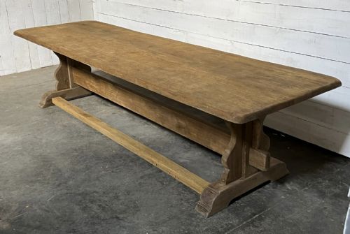 Huge 3.2m French Oak Farmhouse Dining Table