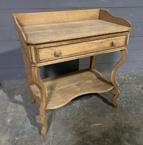 French Bleached Oak Side Table