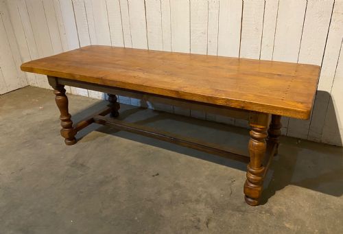 Oak Farmhouse Table with Great Colour & Patina