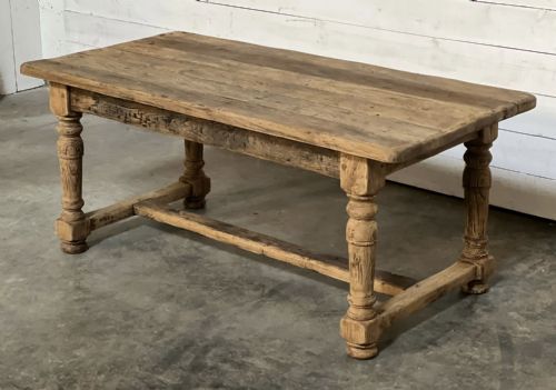 Smaller Rustic Oak Farmhouse Kitchen Dining Table