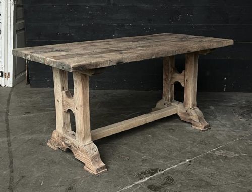 Smaller Rustic French Oak Farmhouse Dining Table