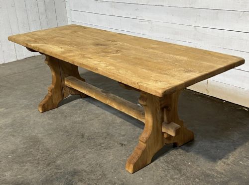 Bleached Oak Refectory Farmhouse Dining Table