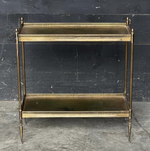 Quality French 2 Tier Brass Table