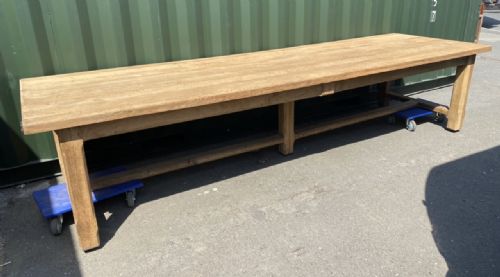 fig 1. Massive 3.5M French Farmhouse Table & Benches (Would Split)