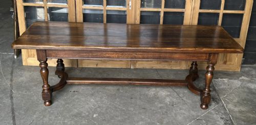 Large Oak Farmhouse Dining Table