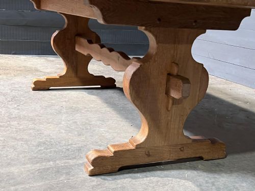 FRENCH OAK FARMHOUSE REFECTORY DINING TABLE - ADDITIONAL PHOTO 8