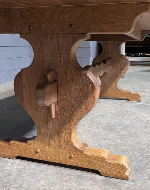 FRENCH OAK FARMHOUSE REFECTORY DINING TABLE - ADDITIONAL PHOTO 13
