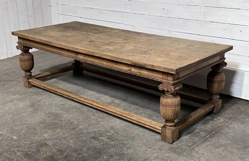 Large French Oak Drapers or Dining Table