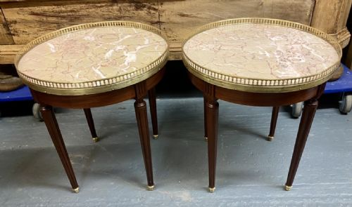 Pair French Louis Xvi Lamp Tables