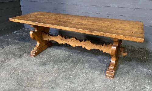 French Oak Farmhouse Refectory Dining Table