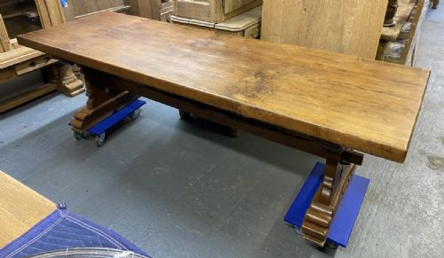 Superb Quality Large French Oak Dining Table