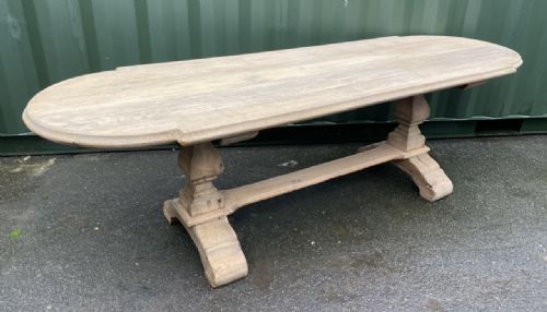Large French Oak Farmhouse Dining Table