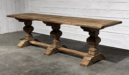 Large French Oak Farmhouse Dining Table