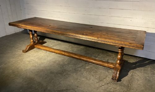 Wonderful Huge French Walnut Monastery Dining Table