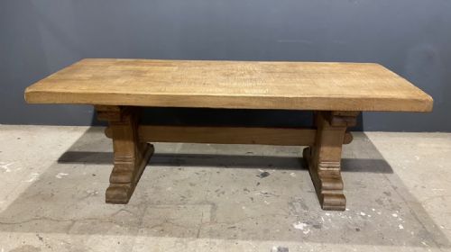 fig 1. Large French Oak Farmhouse Dining Table