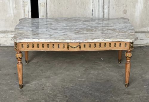French Marble Top Coffee Table