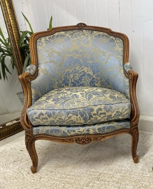 Pretty French Bergere Arm Chair