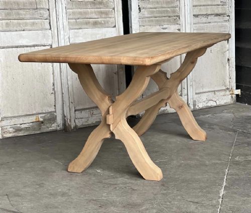 Smaller French Oak Farmhouse Dining Table