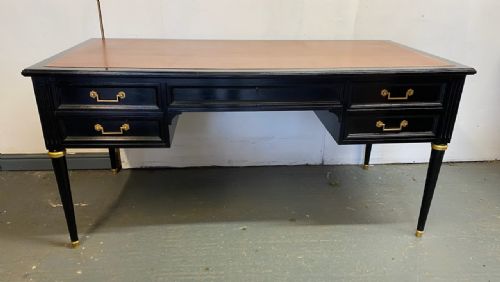 French Louis Xvi Ebonised Desk