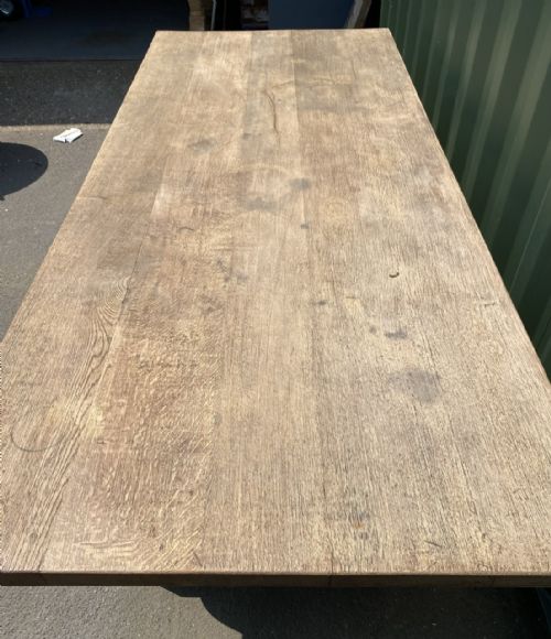 fig 2. Huge Long & Very Deep Oak Farmhouse Table