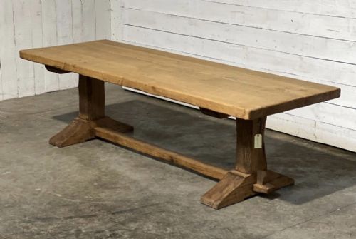 Superb Large Oak Farmhouse Dining Table