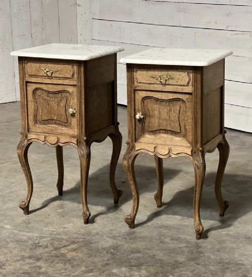 Lovely Pair French Bedside Cupboards