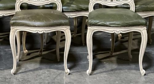 fig 1. Extremely Rare Set 16 French Dining Chairs