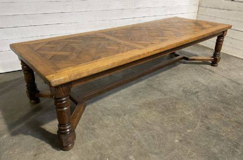Wonderful Huge French Oak Farmhouse Dining Table