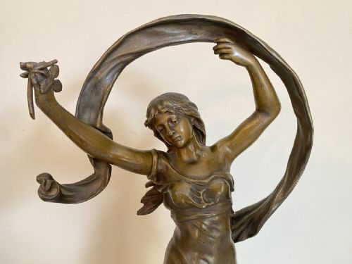 fig 1. Large Math. Moreau Bronze Sculpture