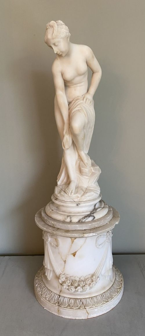 Large Grand Tour Alabaster Classical Sculpture