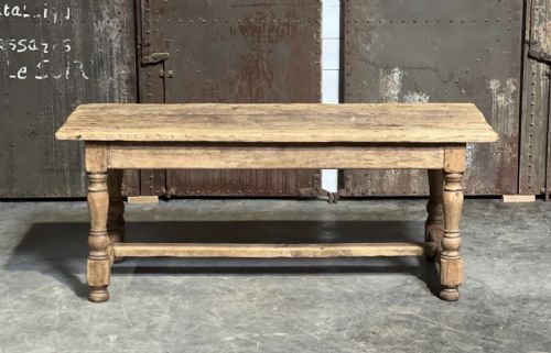 Smaller Bleached Oak Farmhouse Dining Table