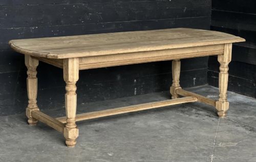 Deeper Bleached Oak Farmhouse Dining Table