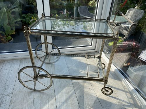 French Chromed Cocktail Trolley