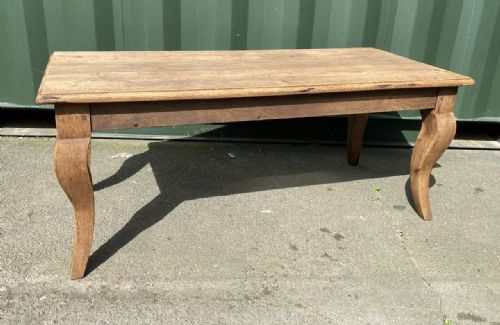 French Bleached Oak Farmhouse Coffee Table