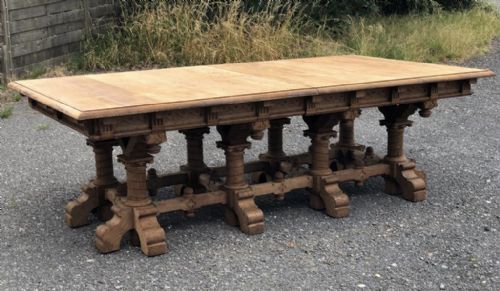 Magnificent Huge French Oak Castle Table