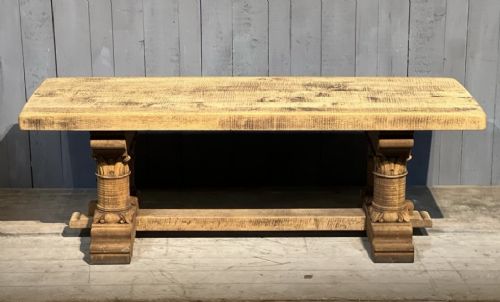 fig 1. Wonderful French Oak Farmhouse Dining Table