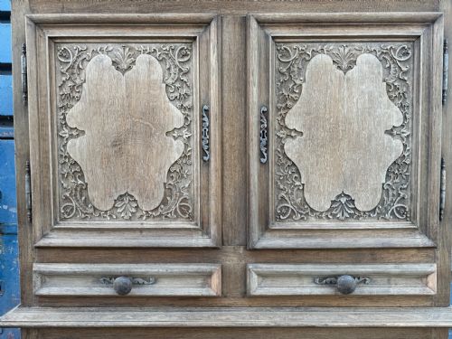 fig 1. 18th C French Normandy Oak Larder Cupboard