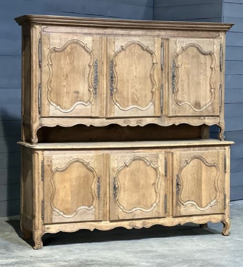 French 6 Door Oak Larder Cupboard