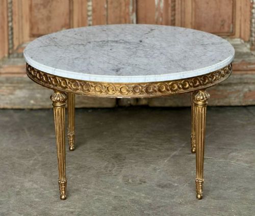 Quality Parisian Gilt Round Coffee Table