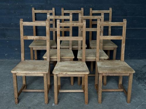 Set 8 Farmhouse Dining Chairs