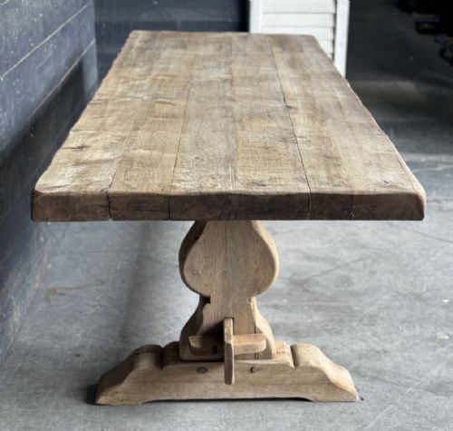 fig 1. Larger French Oak Farmhouse Dining Table