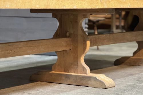 HUGE 41 METER BLEACHED OAK FARMHOUSE DINING TABLE - ADDITIONAL PHOTO 20