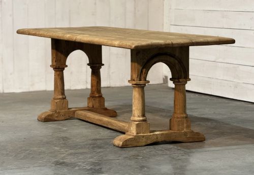 Arch Base Oak Farmhouse Dining Table