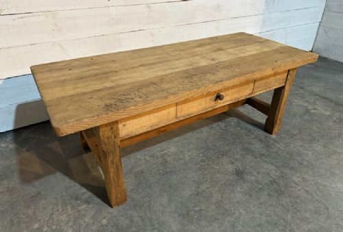 Large Bleached Oak Coffee Table