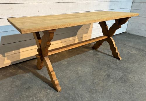 Smaller Oak Farmhouse Dining Table