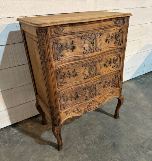 Pretty French Oak Chest of Drawers